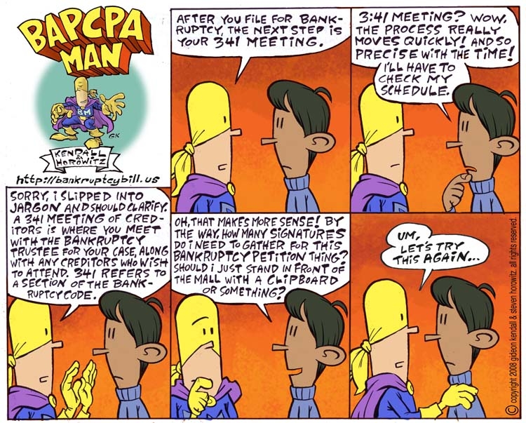 BAPCPA Man -- The Bankruptcy Cartoon Strip (#5)
